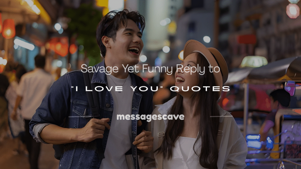 funny reply to i love you