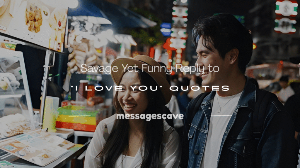 funny reply to i love you