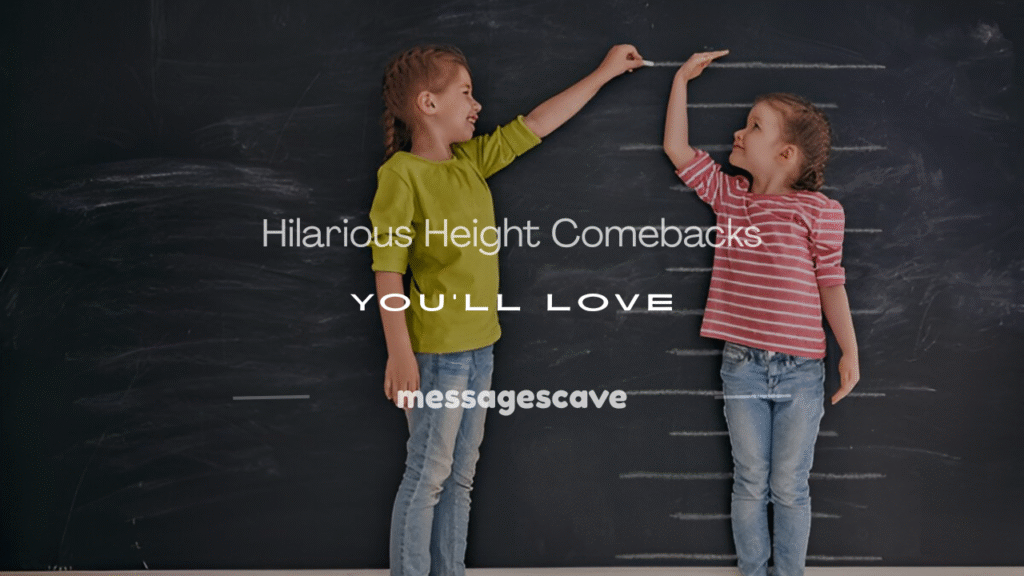 height jokes comebacks