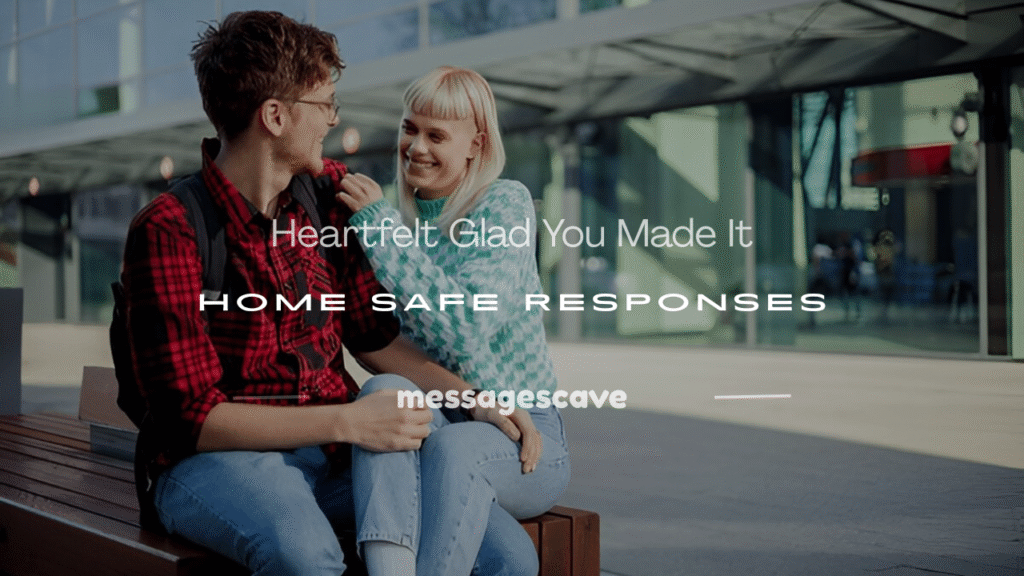 glad you made it home safe response