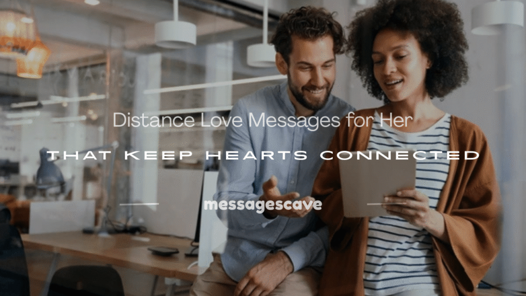 distance love messages for her