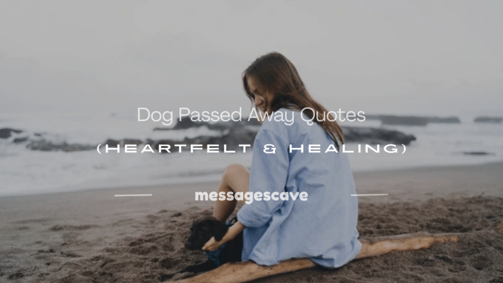 dog passed away quote