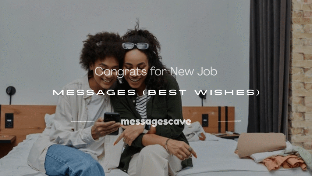 congrats for new job