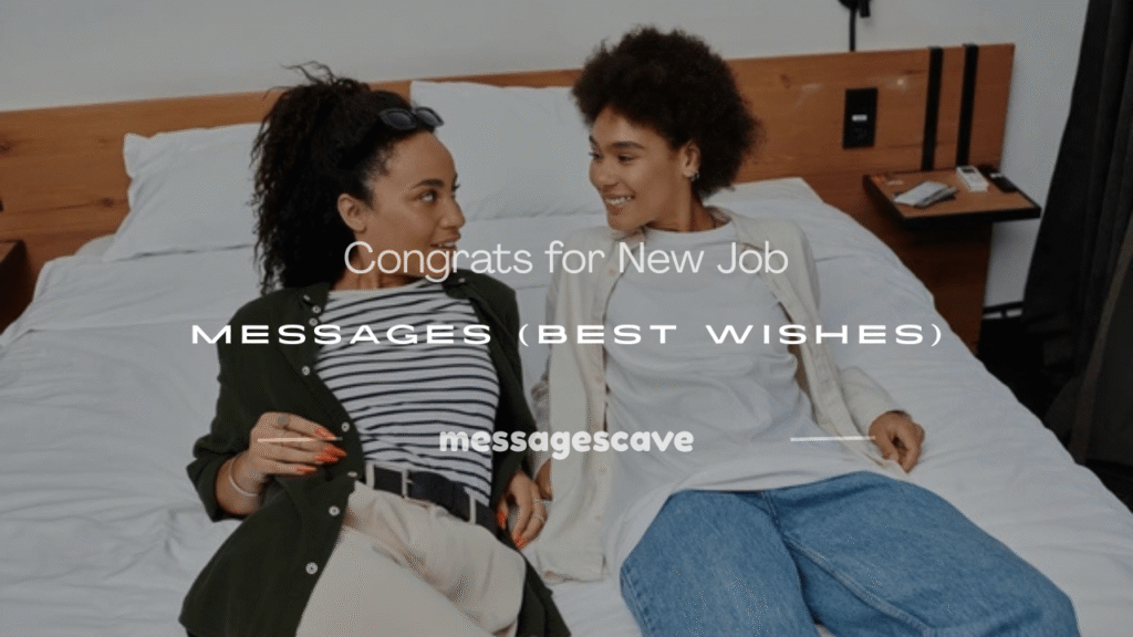 congrats for new job