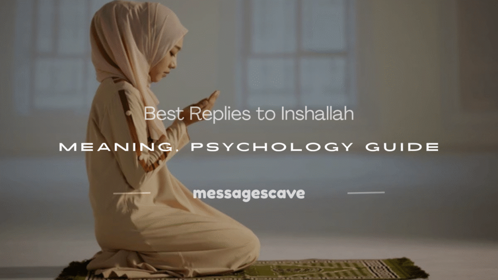 how to respond to inshallah