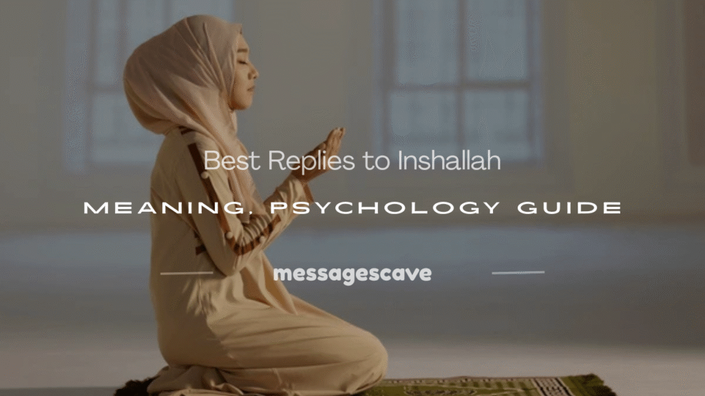 how to respond to inshallah