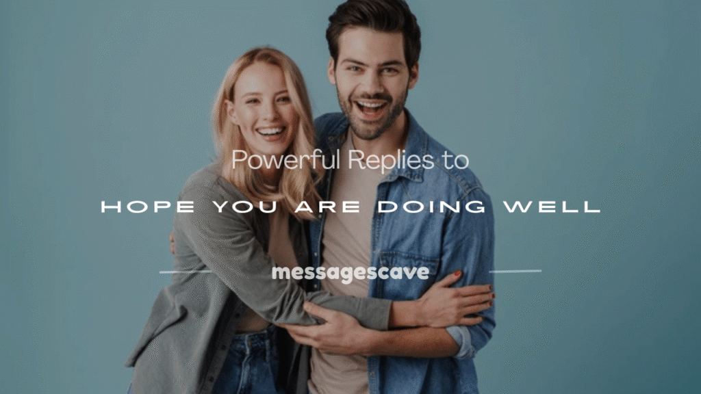 hope you are doing well reply